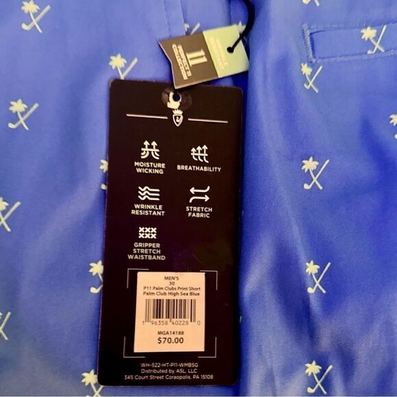 Walter Hagen Perfect 11 Men's Size 30 Wide 10” Inseam Golf Shorts New Palm Club - Picture 7 of 9